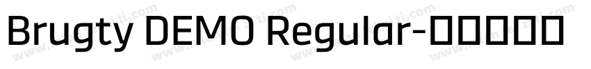 Brugty DEMO Regular字体转换
